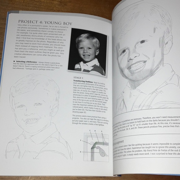 Lifelike Heads Drawing Guide - Blue and White - Picture 13 of 15